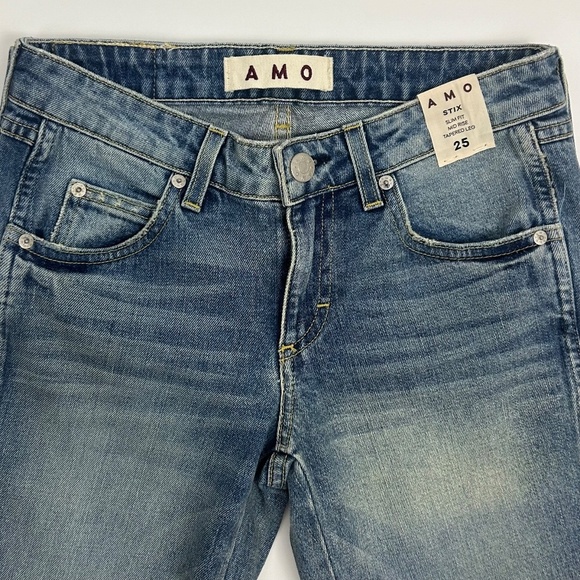 Amo Stix Slim Fit Mid Rise Tapered Leg - Picture 6 of 9